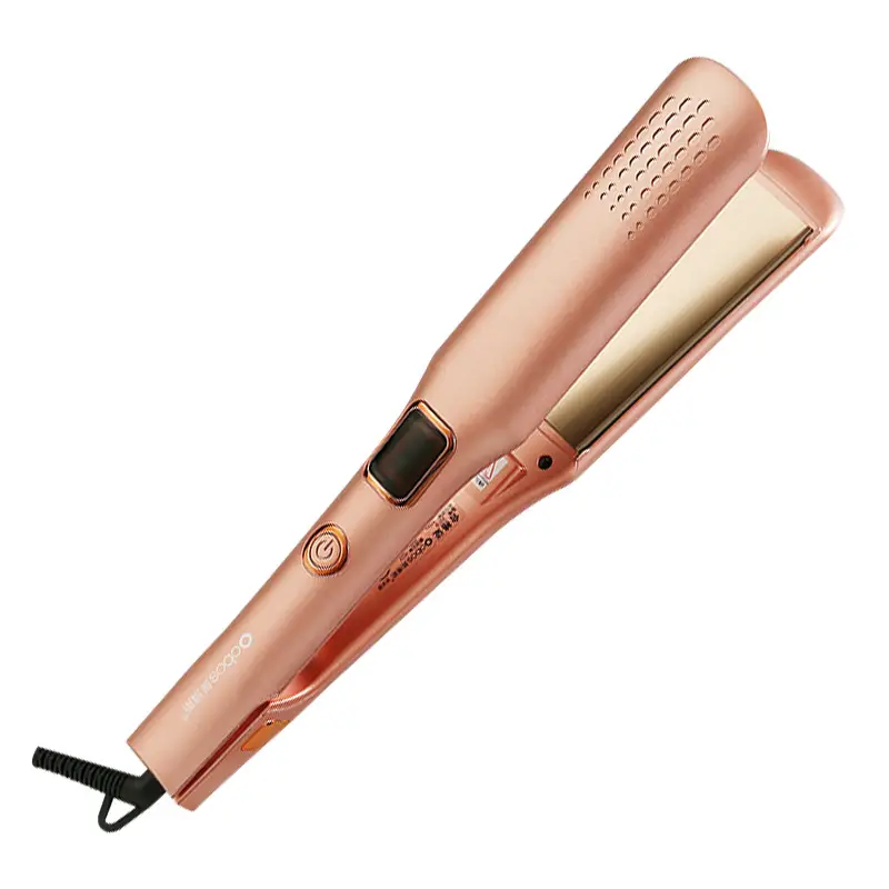 Dual-Use Hair Straightener & Curler Pink 2219