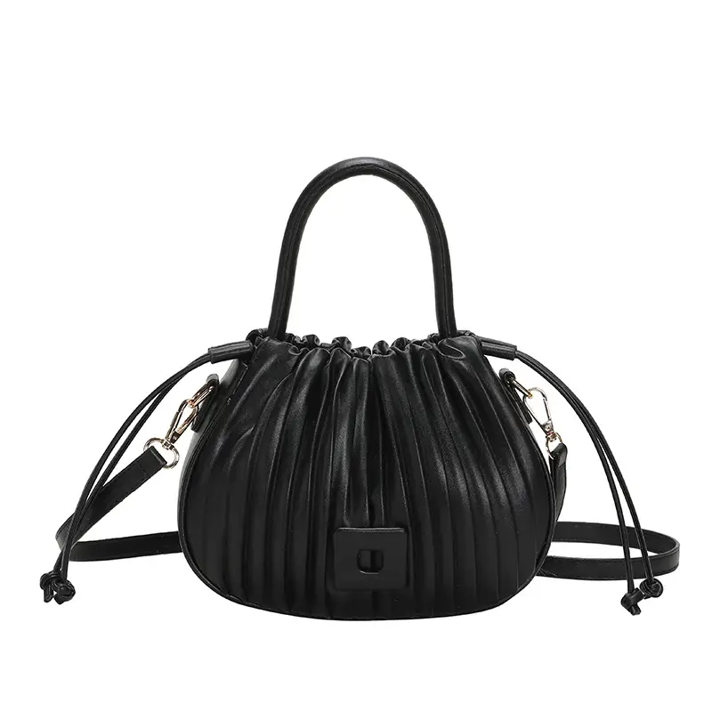 Light Green Pleated Shoulder Bag for Women - Image 13
