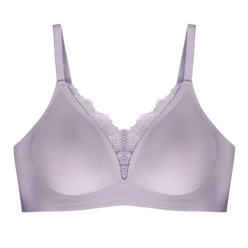 French Lace Push Up Bra Blue Soft Support - Image 10