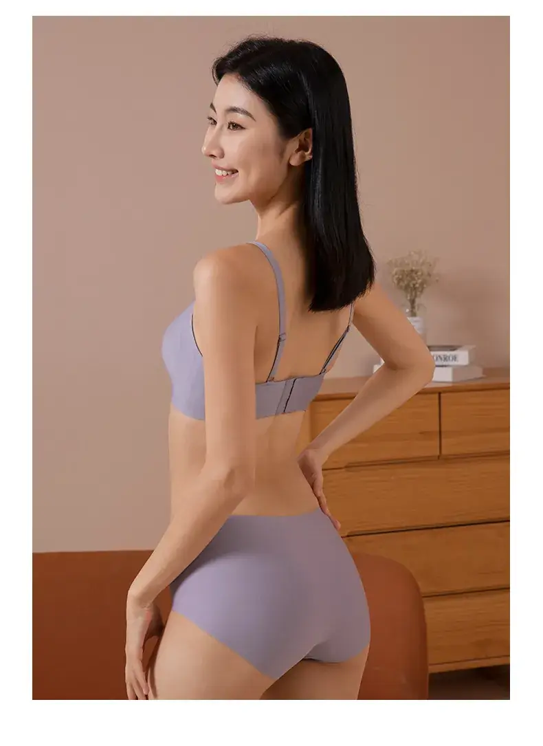 French Lace Push Up Bra Blue Soft Support — feature 27