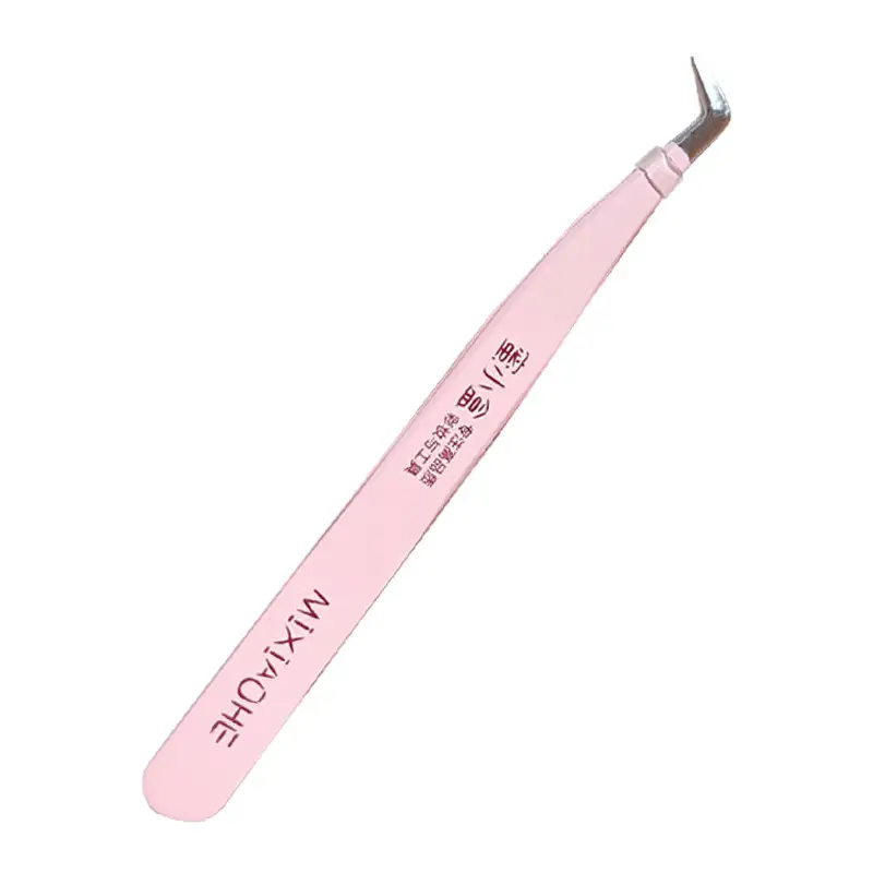 False Eyelash Tweezers Stainless Steel Gold Feather - Image 11
