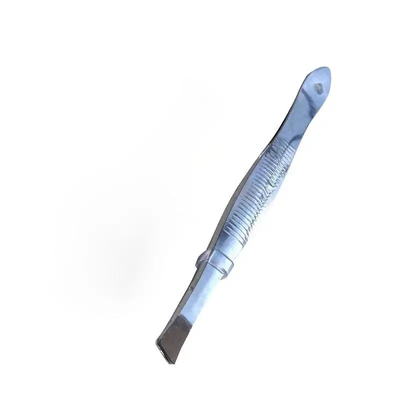 False Eyelash Tweezers Stainless Steel Gold Feather - Image 5