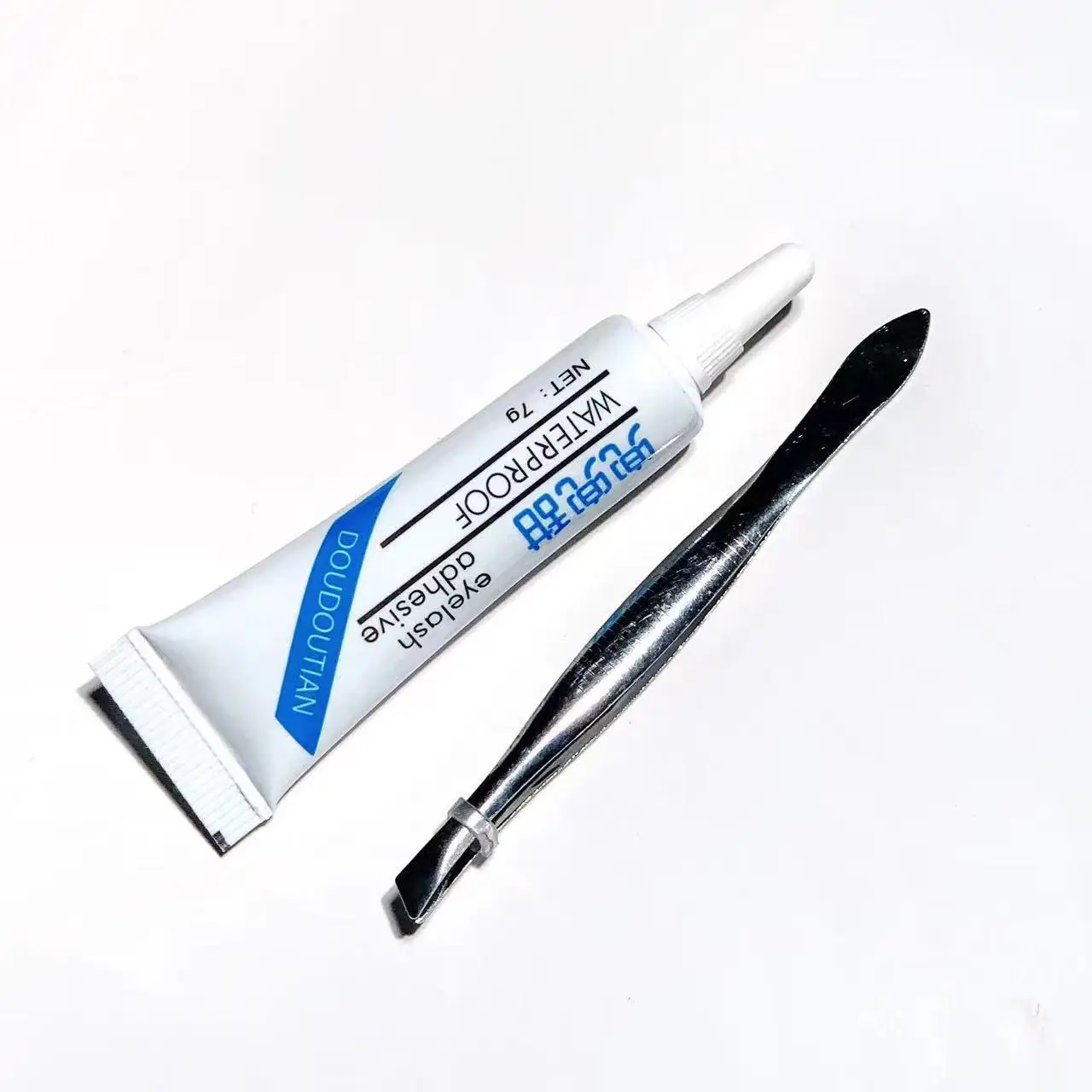 False Eyelash Tweezers Stainless Steel Gold Feather - Image 6