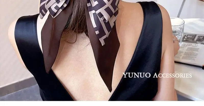 Black Patterned Low Ponytail Hair Band for Women — feature 7