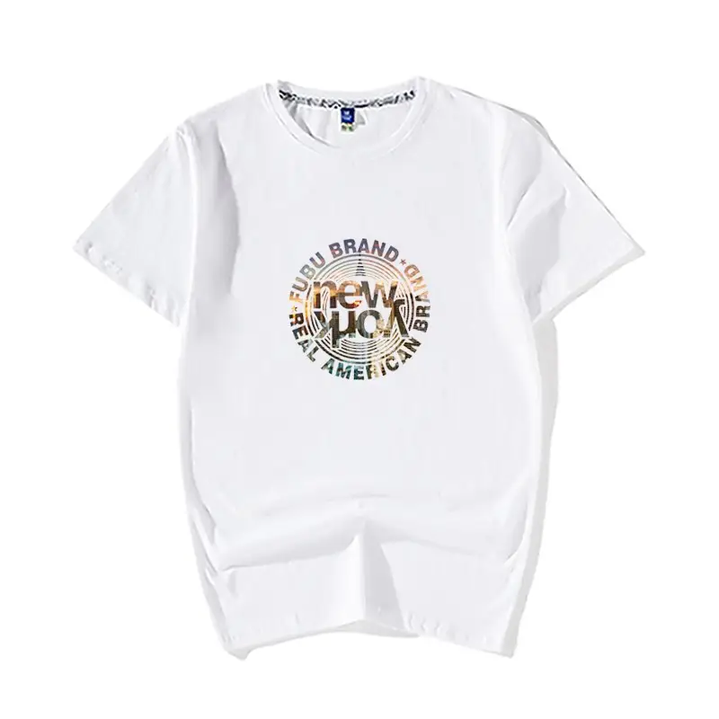 Men Black China Graphic T-Shirt Loose Fit Cotton Summer