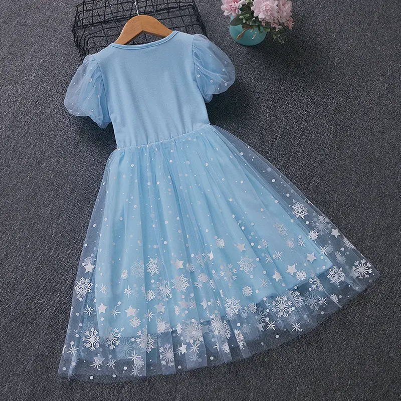 Elsa Princess Dress for Girls, Children's Day Performance Costume, Frozen Elsa Dress, Factory Direct Wholesale — feature 15