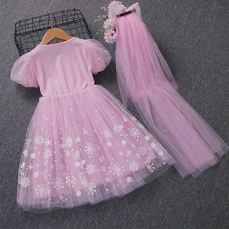 Elsa Princess Dress for Girls, Children's Day Performance Costume, Frozen Elsa Dress, Factory Direct Wholesale — feature 17