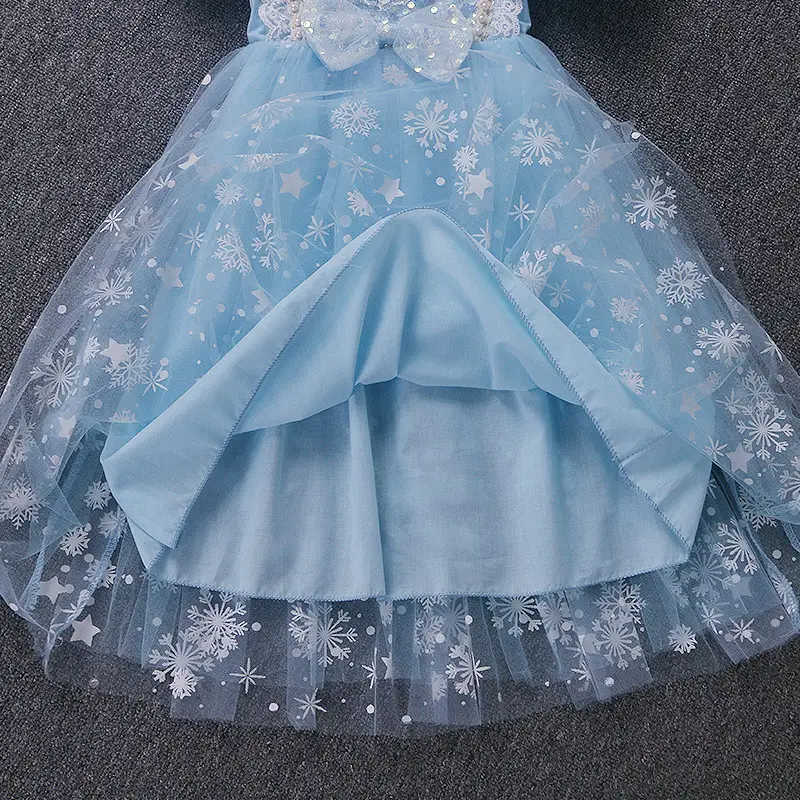 Elsa Princess Dress for Girls, Children's Day Performance Costume, Frozen Elsa Dress, Factory Direct Wholesale — feature 18