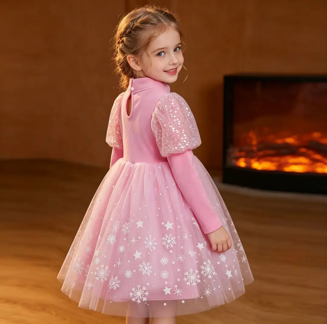 Elsa Princess Dress for Girls, Children's Day Performance Costume, Frozen Elsa Dress, Factory Direct Wholesale — feature 36