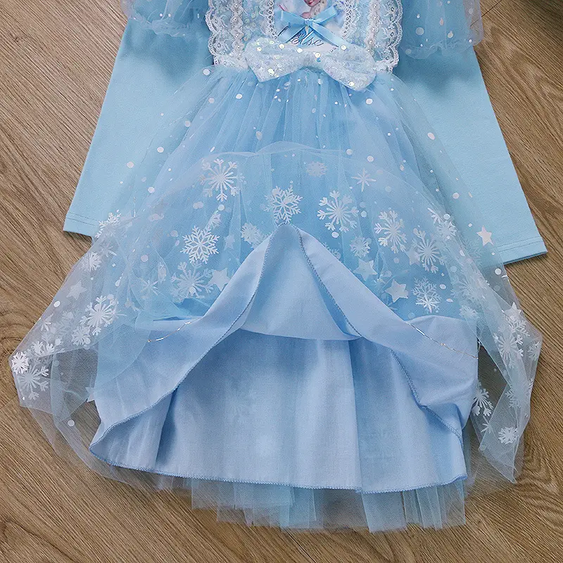 Elsa Princess Dress for Girls, Children's Day Performance Costume, Frozen Elsa Dress, Factory Direct Wholesale — feature 41