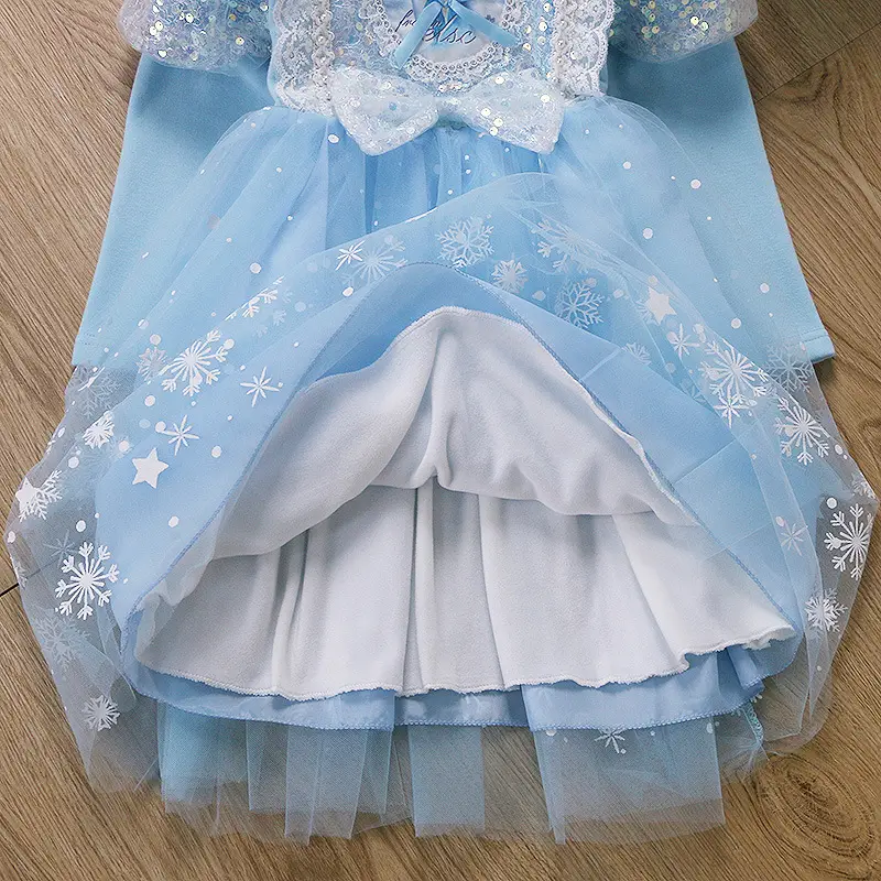 Elsa Princess Dress for Girls, Children's Day Performance Costume, Frozen Elsa Dress, Factory Direct Wholesale — feature 44