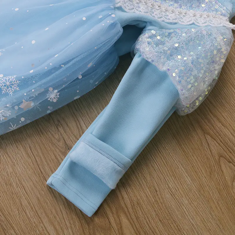 Elsa Princess Dress for Girls, Children's Day Performance Costume, Frozen Elsa Dress, Factory Direct Wholesale — feature 45