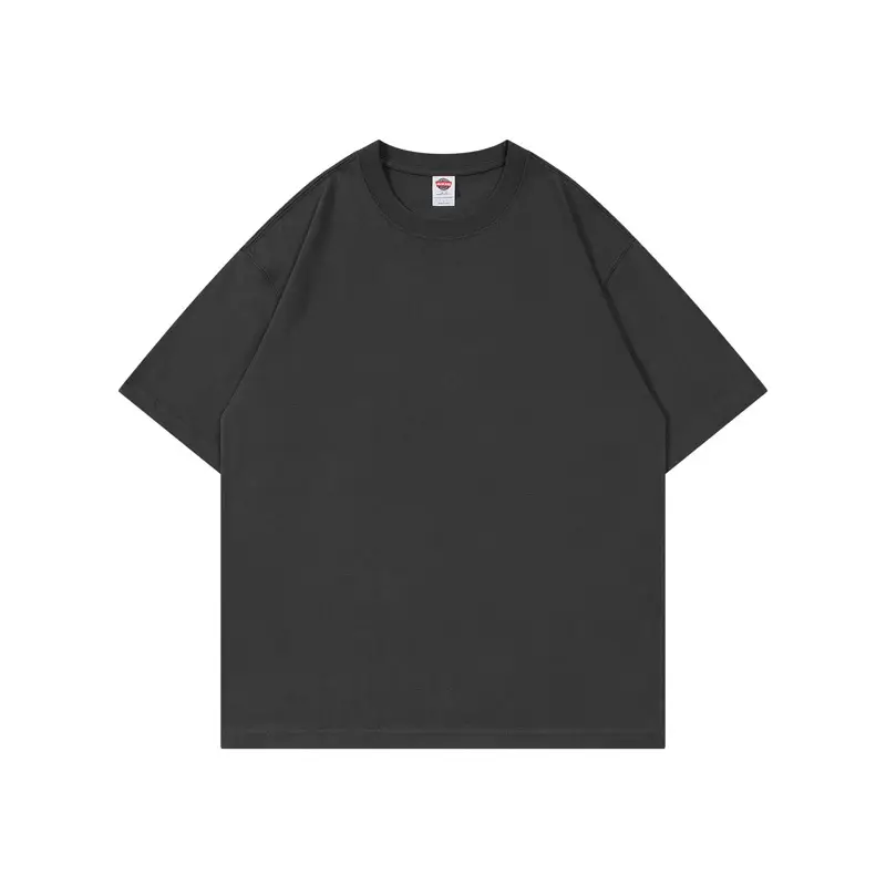 Dengjue Men Navy Cotton T-Shirt 210g Loose Drop Shoulder - Image 11