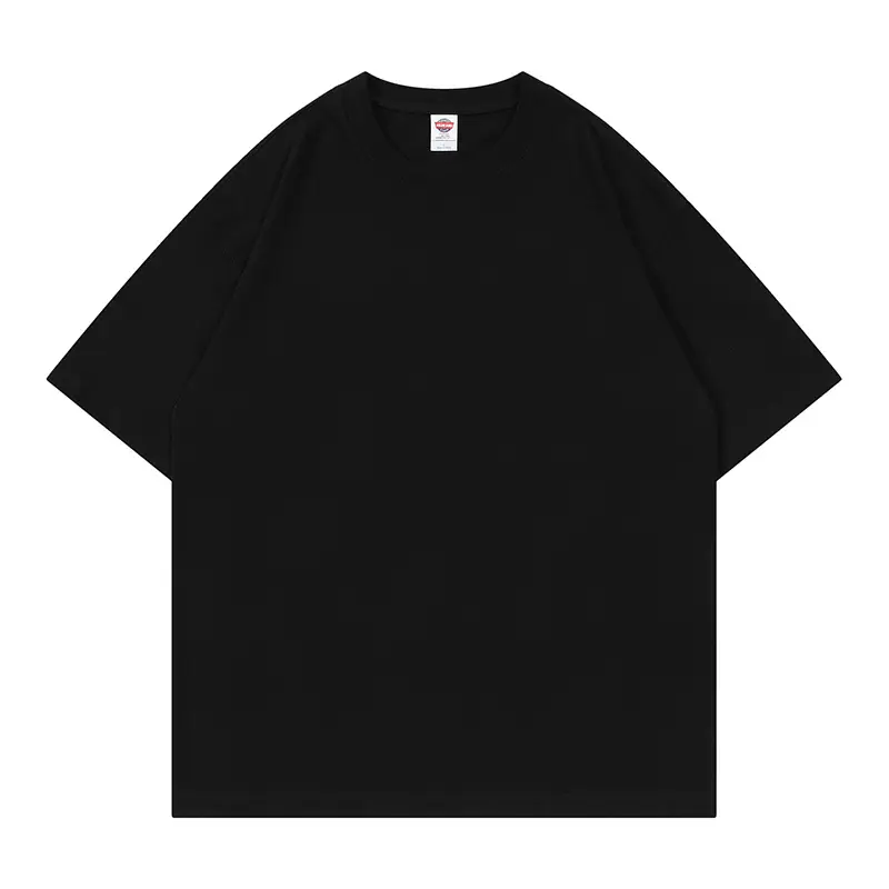 Dengjue Men Navy Cotton T-Shirt 210g Loose Drop Shoulder - Image 5