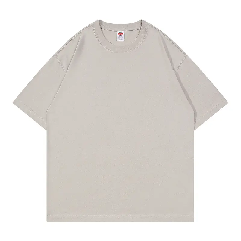 Dengjue Men Navy Cotton T-Shirt 210g Loose Drop Shoulder - Image 2