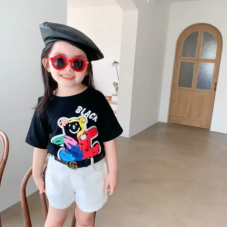 100 Cotton Cartoon T-Shirt for Boys Girls Medium Large - Image 3
