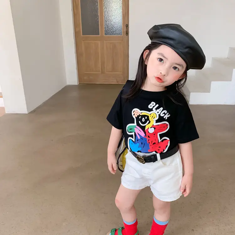 100 Cotton Cartoon T-Shirt for Boys Girls Medium Large - Image 5