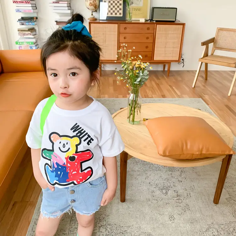 100 Cotton Cartoon T-Shirt for Boys Girls Medium Large - Image 6