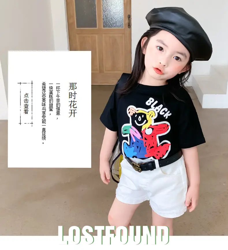 100 Cotton Cartoon T-Shirt for Boys Girls Medium Large — feature 2