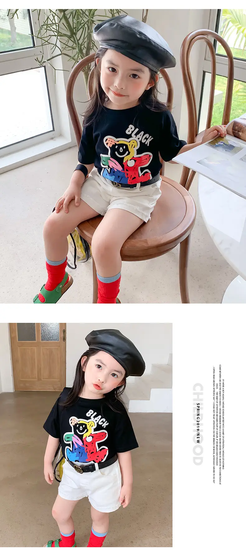 100 Cotton Cartoon T-Shirt for Boys Girls Medium Large — feature 6