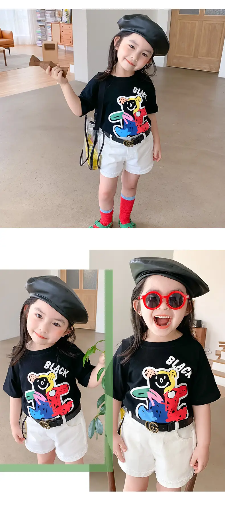 100 Cotton Cartoon T-Shirt for Boys Girls Medium Large — feature 7