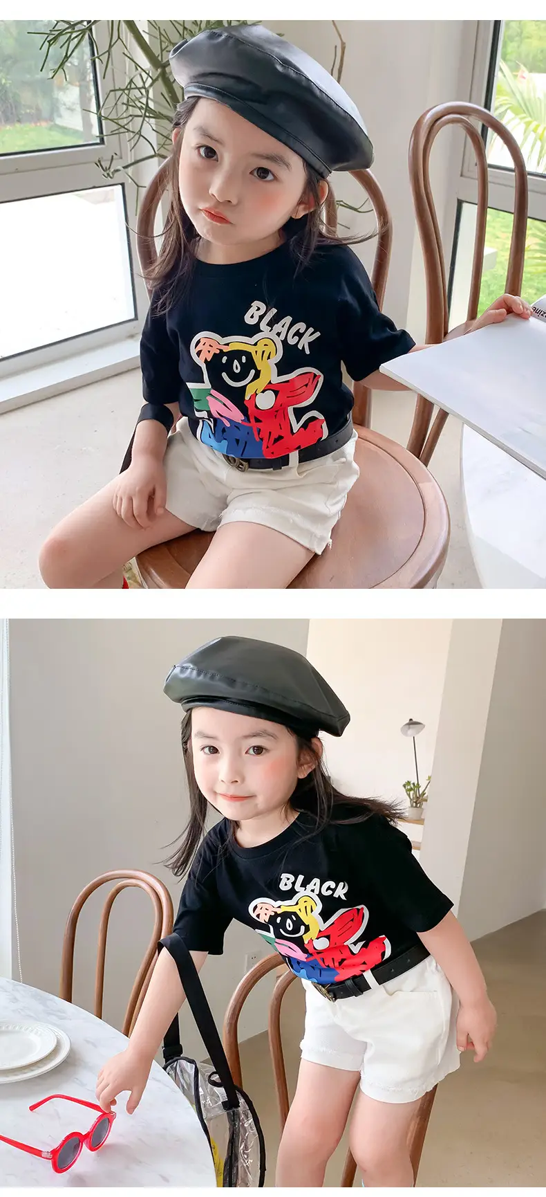 100 Cotton Cartoon T-Shirt for Boys Girls Medium Large — feature 8