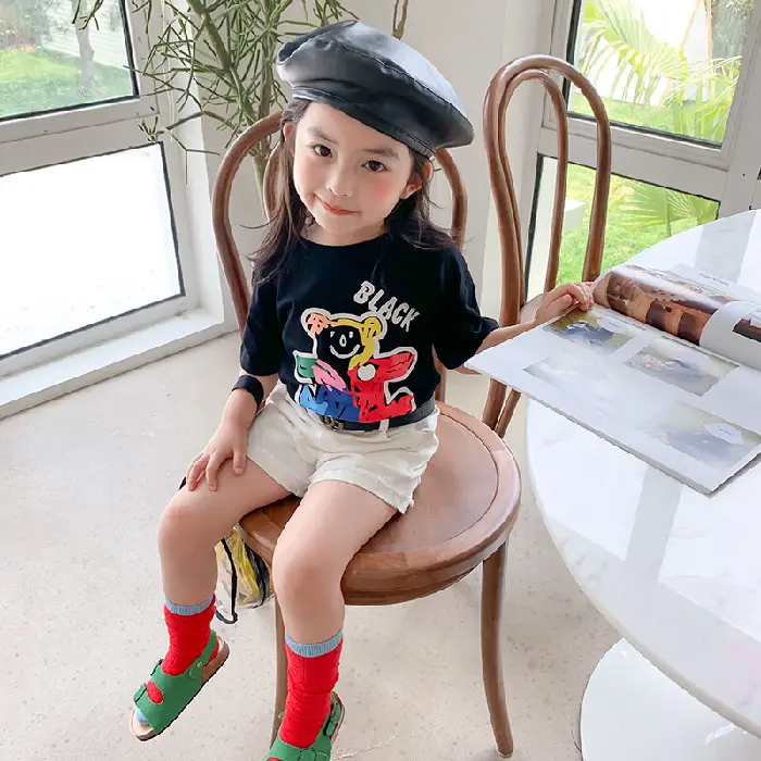100 Cotton Cartoon T-Shirt for Boys Girls Medium Large - Image 2