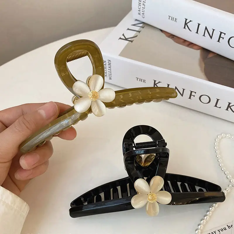 Advanced Sense Flower Hairpin Women's Head Refined Grab Shark Clip
