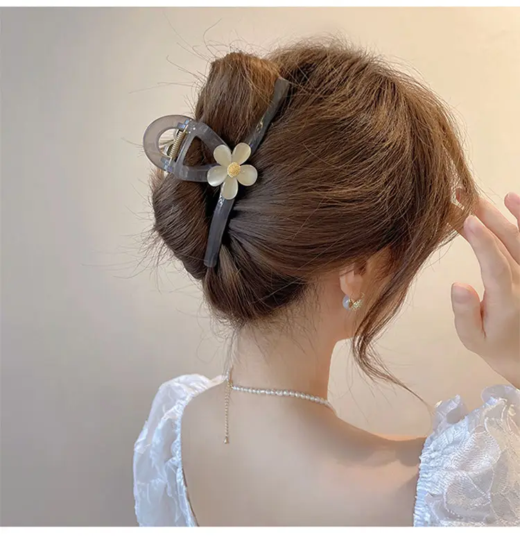 Advanced Sense Flower Hairpin Women's Head Refined Grab Shark Clip — feature 18