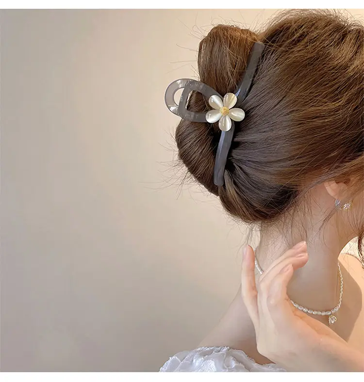 Advanced Sense Flower Hairpin Women's Head Refined Grab Shark Clip — feature 20