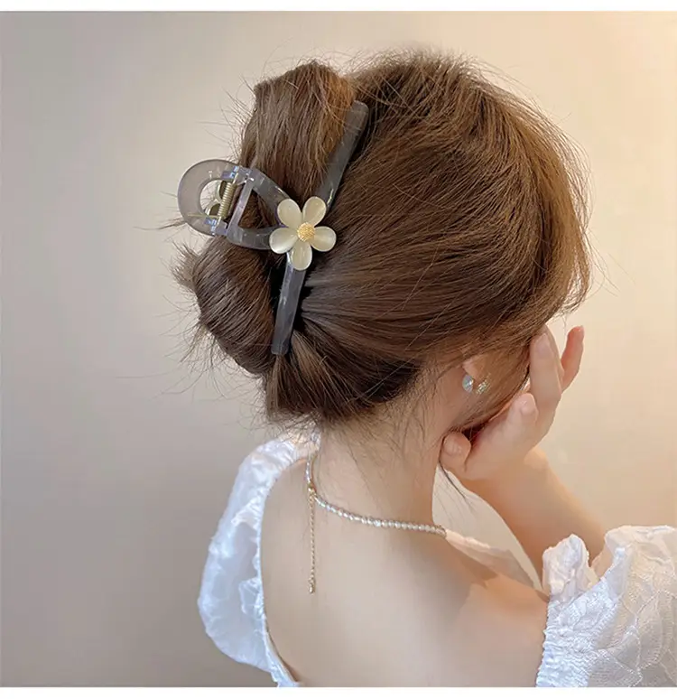 Advanced Sense Flower Hairpin Women's Head Refined Grab Shark Clip — feature 21