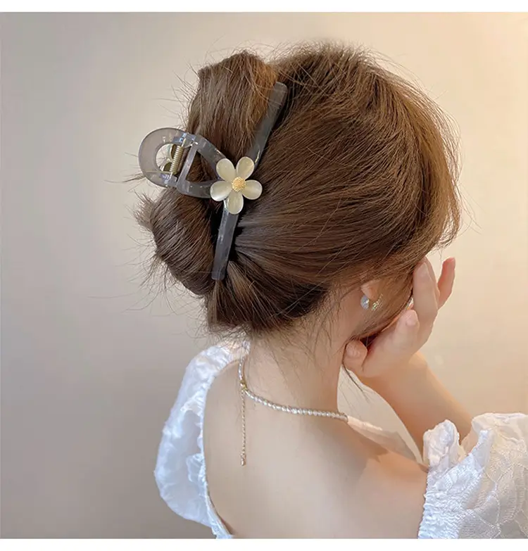 Advanced Sense Flower Hairpin Women's Head Refined Grab Shark Clip — feature 23