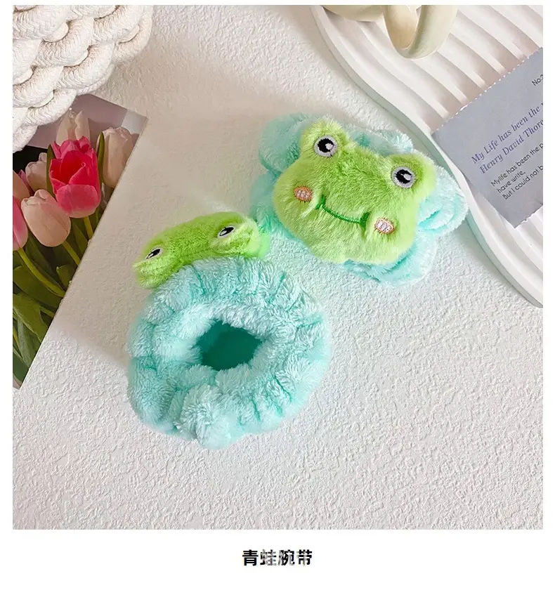 Cartoon Frog Wristband for Women Moisture Proof Absorbent — feature 18