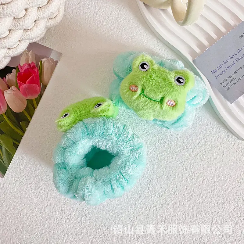 Cartoon Frog Wristband for Women Moisture Proof Absorbent - Image 4