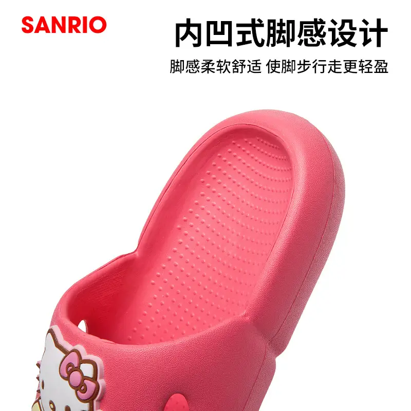 Hello Kitty Children Slippers Summer Cute Cartoon Girls Princess Indoor Home Girls Soft Bottom Non-slip Beach Shoes - Image 5