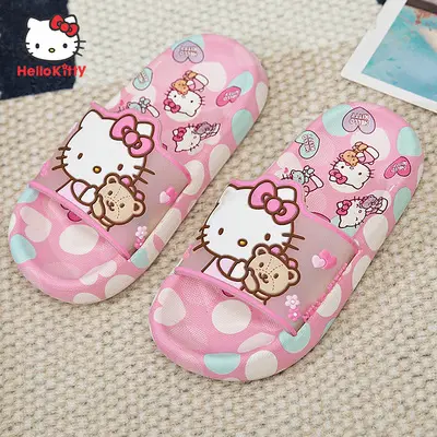 Hello Kitty Children Slippers Summer Cute Cartoon Girls Princess Indoor Home Girls Soft Bottom Non-slip Beach Shoes — feature 11