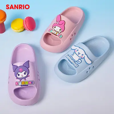 Hello Kitty Children Slippers Summer Cute Cartoon Girls Princess Indoor Home Girls Soft Bottom Non-slip Beach Shoes — feature 2