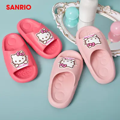 Hello Kitty Children Slippers Summer Cute Cartoon Girls Princess Indoor Home Girls Soft Bottom Non-slip Beach Shoes — feature 3