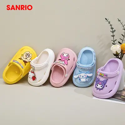 Hello Kitty Children Slippers Summer Cute Cartoon Girls Princess Indoor Home Girls Soft Bottom Non-slip Beach Shoes — feature 8