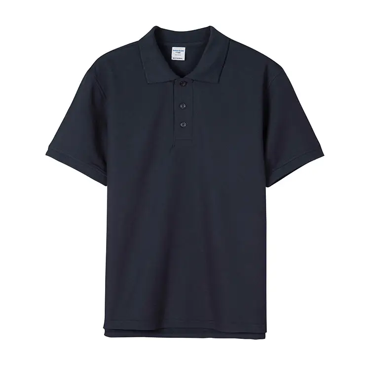 New Ag230G Cotton Polo Pique Lapel Shirt Black
