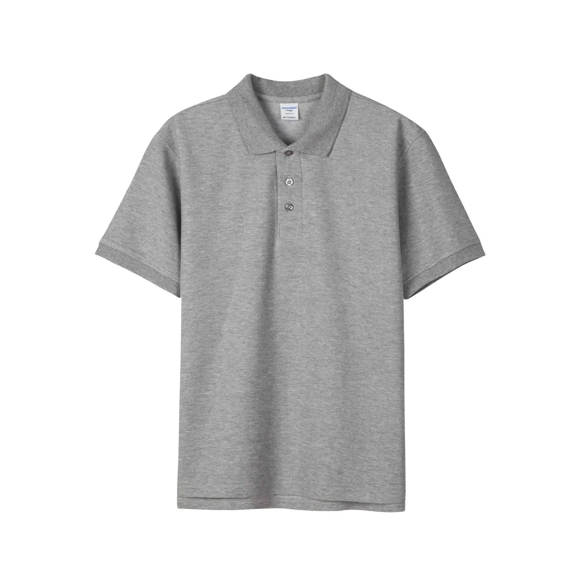 New Ag230G Cotton Polo Pique Lapel Shirt Black