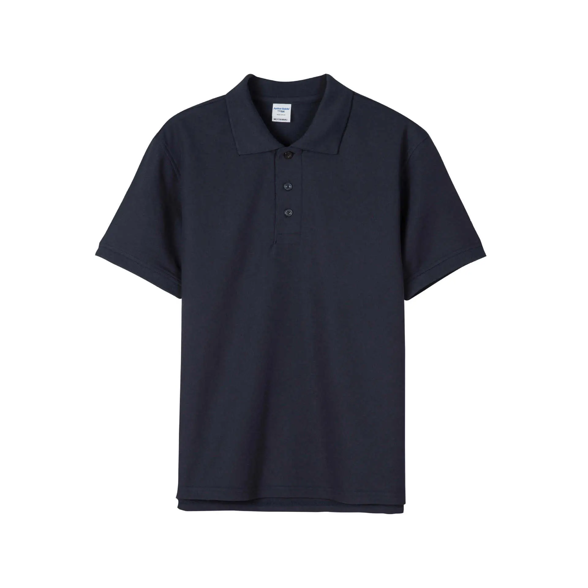 New Ag230G Cotton Polo Pique Lapel Shirt Black