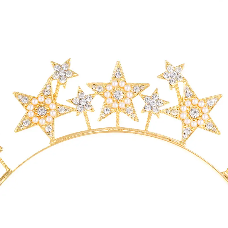 Zinc Alloy Star Hair Band with Diamond Five Pointed Star - Image 8
