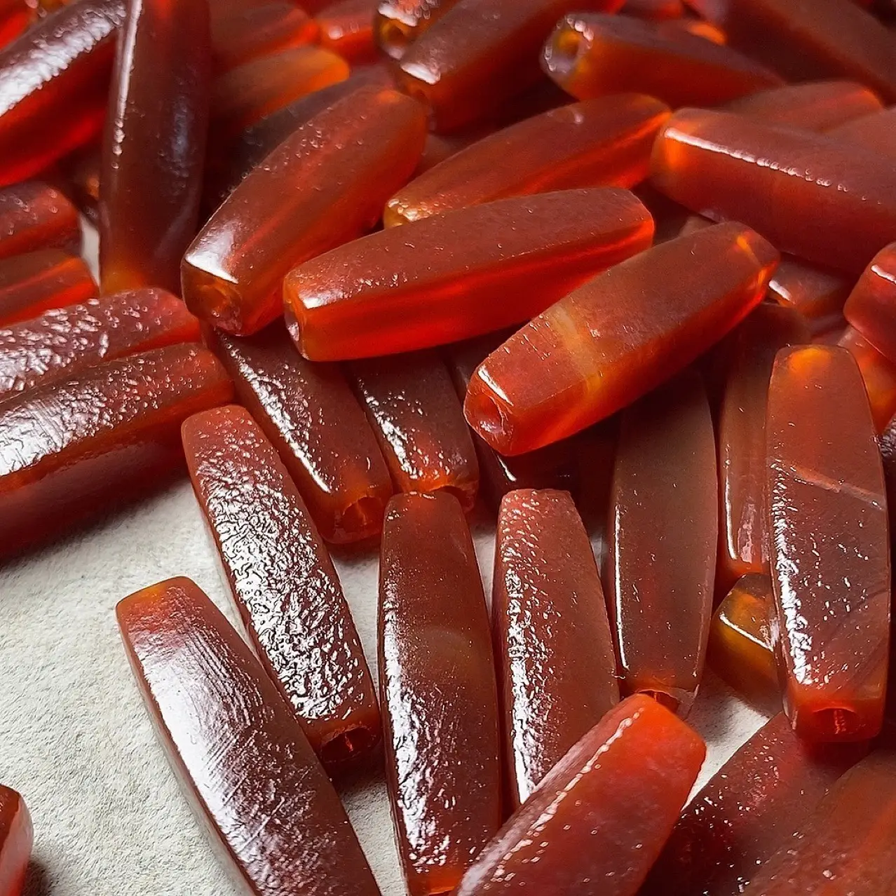 Natural Red Agate Buddha Beads for DIY Jewelry - Image 2