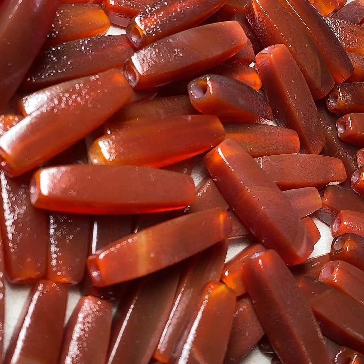 Natural Red Agate Buddha Beads for DIY Jewelry - Image 3