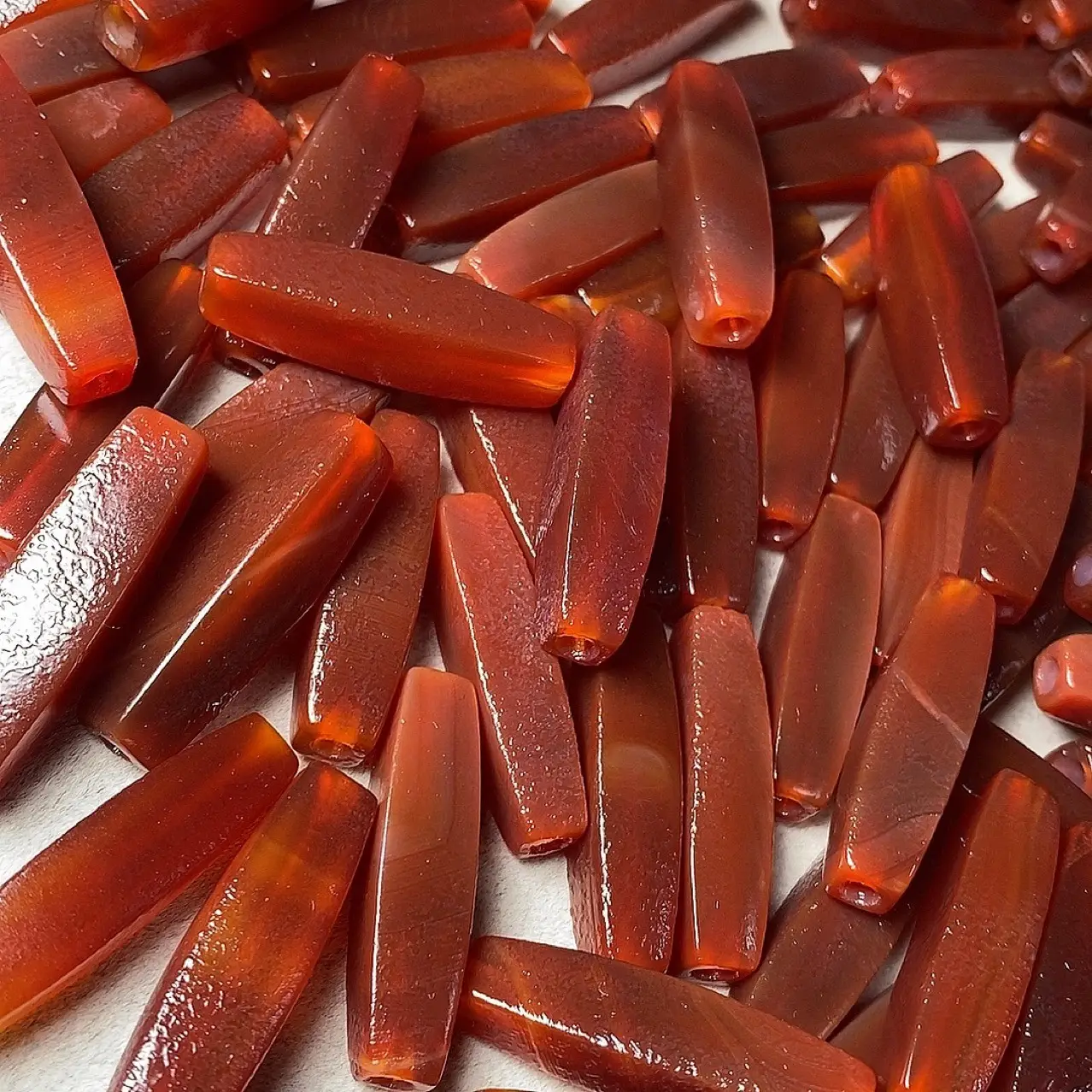 Natural Red Agate Buddha Beads for DIY Jewelry - Image 4