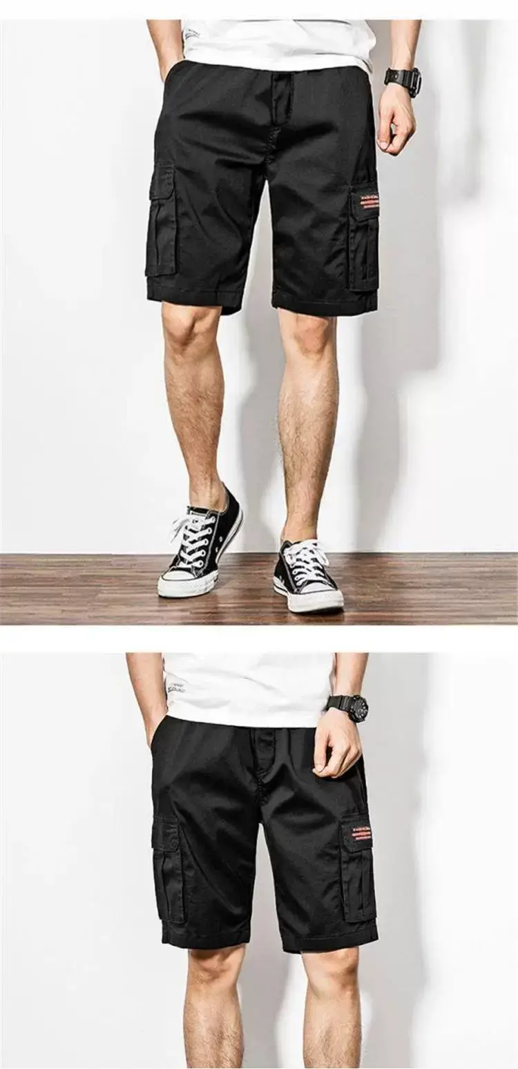 Men's Beige Cargo Pants Casual Winter Loose Fit — feature 11