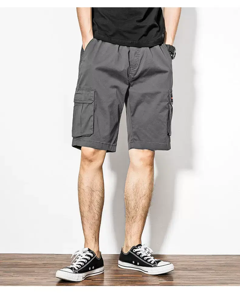 Men's Beige Cargo Pants Casual Winter Loose Fit — feature 14