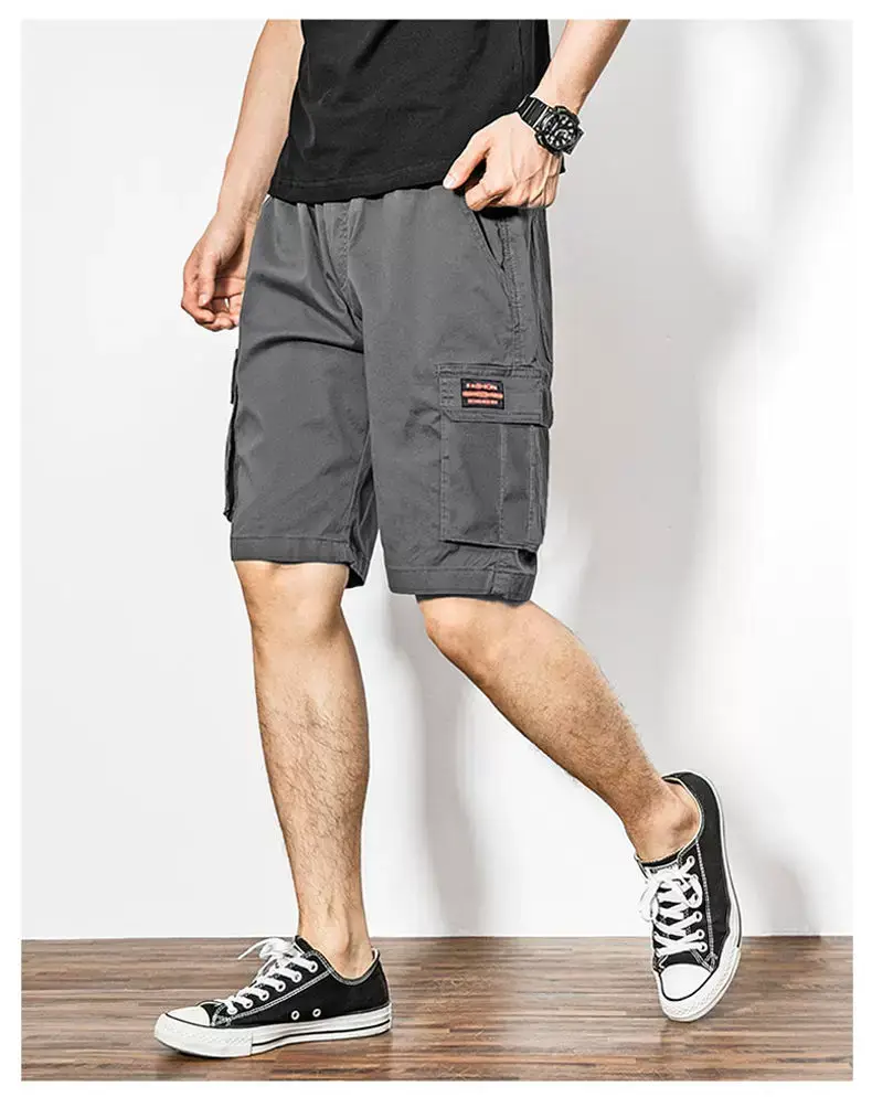 Men's Beige Cargo Pants Casual Winter Loose Fit — feature 15