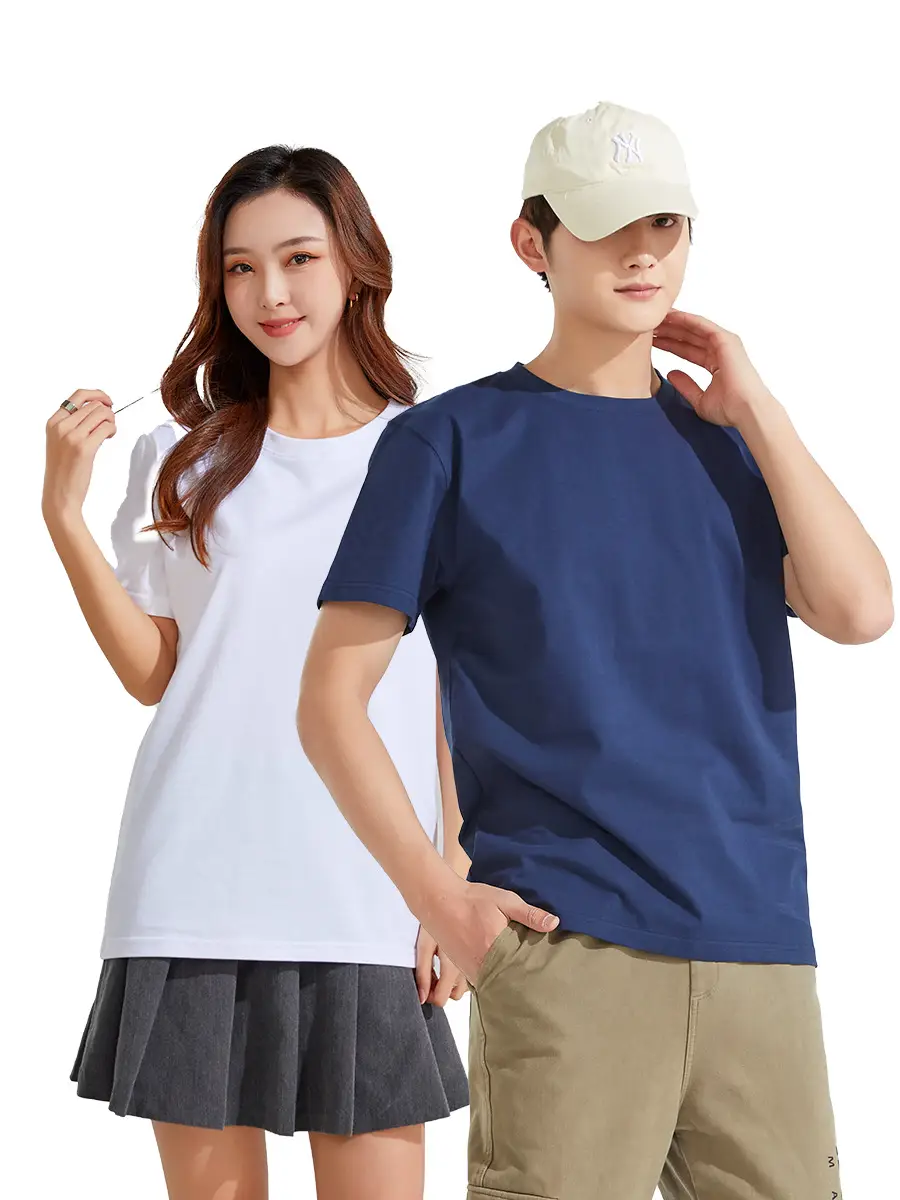 Pure Cotton White T-Shirt for Men Women New Style - Image 20